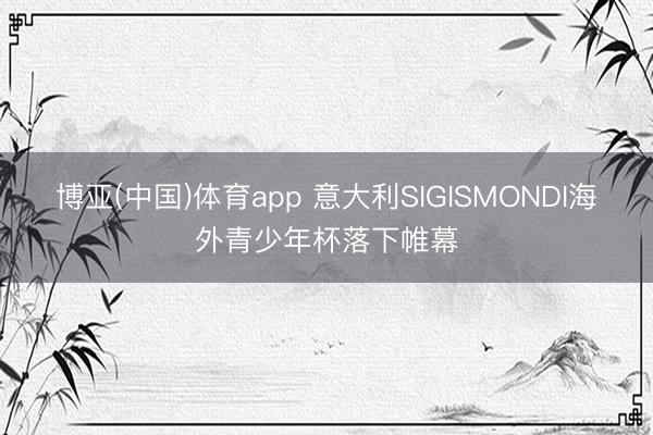 博亚(中国)体育app 意大利SIGISMONDI海外青少年杯落下帷幕